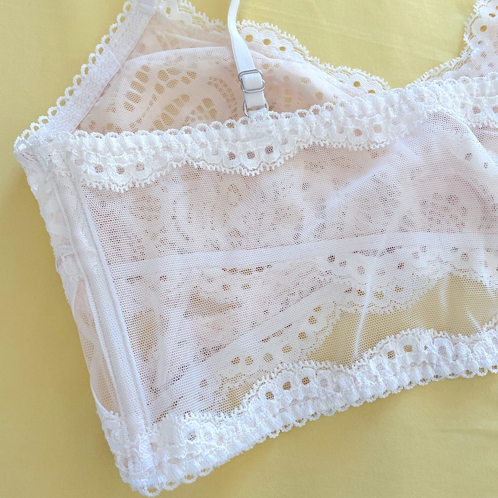 🤍Victoria’s Secret Dream Angels Mesh & Lace Bralette in white - Picture 10 of 10